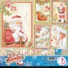 CB BLOK PAPIERÓW SCRAP.30x30cm /12szt DEAR SANTA