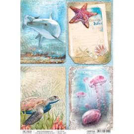 CB OUTLET PAPIER RYŻOWY A4 OCEAN VIBES