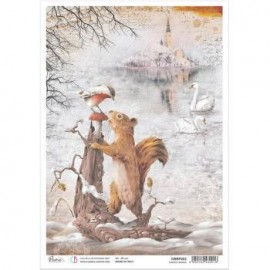 CB OUTLET PAPIER RYŻOWY A4 WINTER FRIENDS