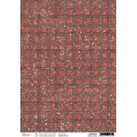 CB OUTLET PAPIER RYŻOWY A4 TARTAN PATTERN