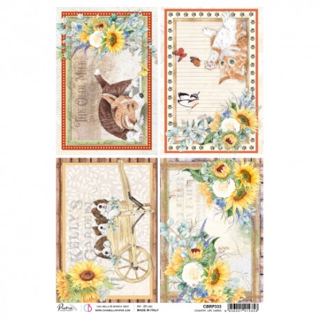 CB OUTLET PAPIER RYŻOWY A4 COUNTRY LIFE CARDS