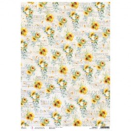 CB OUTLET PAPIER RYŻOWY  A3 SUNFLOWERS GARDEN