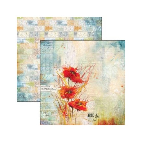 CB OUTLET PAP.DO SCRAPBOOKING 30x30cm POPPIES DANCE