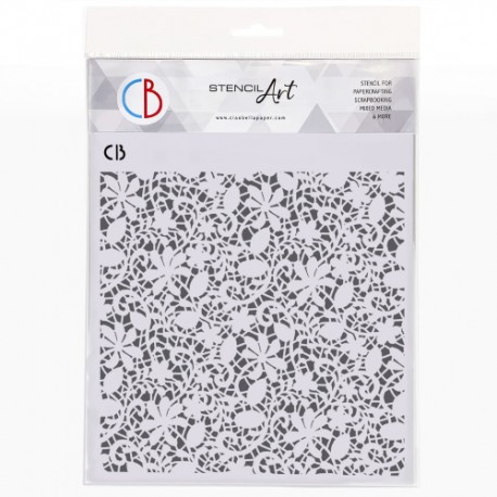 CB OUTLET SZABLON 22x22cm FLORAL LACE