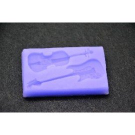 PENTART FOREMKA SILIKONOWA GITARA I SKRZYPCE 4,5x9cm