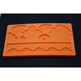 PENTART FOREMKA SILIKONOWA MOTYWY HINDUSKIE 12,5x20cm
