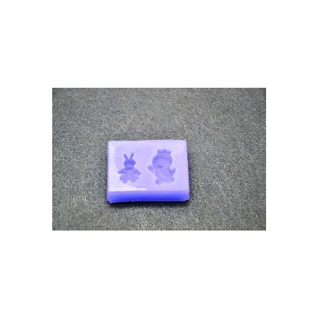 PENTART FOREMKA SILIKONOWA KRÓLICZEK I PISKLĘ 4,5x6cm
