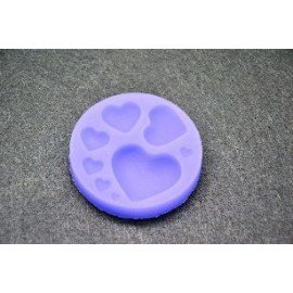 PENTART FOREMKA SILIKONOWA 8 SERDUSZEK NA KOLE 7cm