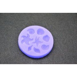 PENTART FOREMKA SILIKONOWA 7 MUSZELEK NA KOLE 7cm