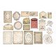 STAMPERIA EPHEMERA PAPIER MAT CREATE HAPPINESS LISTY RAMKI