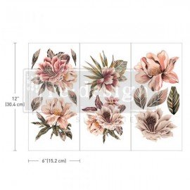 PRIMA DECOR TRANSFERS 3 CZĘŚCI PO 15x32,5cm EXOTICA