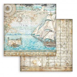 STAMPERIA PAPIER DO SCRAP 12" SONGS OF THE SEA ŻAGLOWIEC