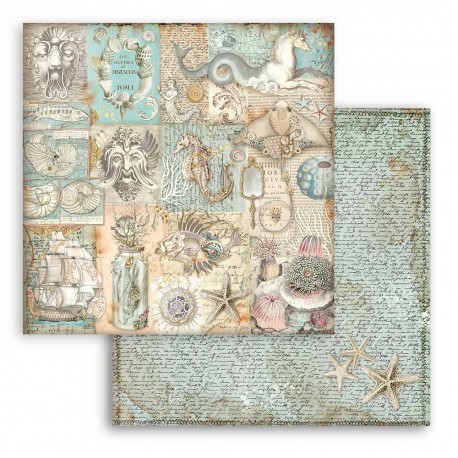 STAMPERIA PAPIER DO SCRAP 12" SONGS OF THE SEA TEKSTURA