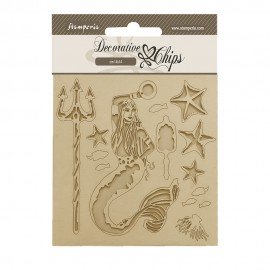 STAMPERIA SCRAPKI 14x14cm SONGS OF THE SEA SYRENA
