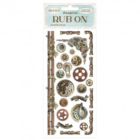 STAMPERIA RUB-ON TRANSFER 10x 21,6cm SONGS OF THE SEA MECHAN