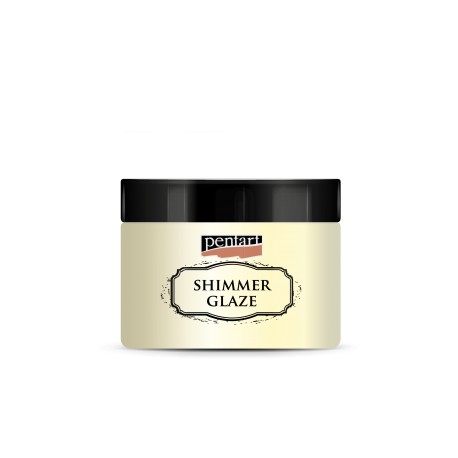 PENTART PASTA SHIMMER GLAZE 150ml PERŁOWA BIAŁA