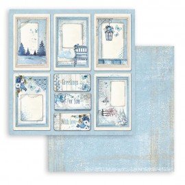 STAMPERIA PAPIER DO SCRAP 12" BLUE LAND KARTY