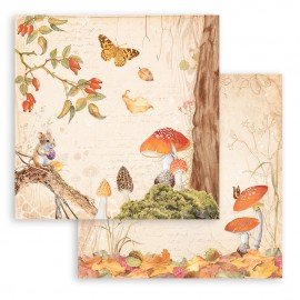 STAMPERIA PAPIER DO SCRAP 12" WOODLAND GRZYBKI