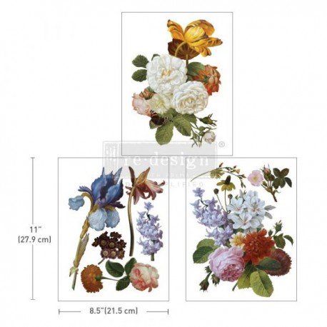 PRIMA DECOR TRANSFERS 3 CZĘŚCI MIDI BLOSSOMED BEAUTIES
