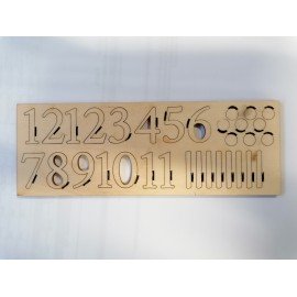 CYFRY DO ZEGARA SKLEJKA 2,5cm PROSTE