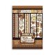 STAMPERIA PAPIER WASHI A5 8szt COFFE & CHOCOLATE