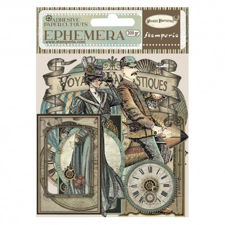 STAMPERIA EPHEMERA PAPIER MAT VOYAGES FANTASTIQUES