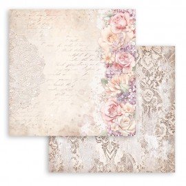 STAMPERIA PAPIER DO SCRAP 12" ROMANCE FOREVER KWIATOWY BORDE