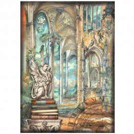 STAMPERIA PAPIER RYŻOWY A4 SIR VAGABOND IN FANTASY GARGULEC