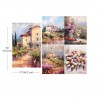 PRIMA PAPIER MORWOWY 48,3x76cm 3-PAK MOTYW ROMANTIC GATEWAY