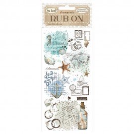 STAMPERIA RUB-ON TRANSFER 10x 21,6cm SEA LAND BUTELKA
