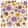 SOSPESO FOLIA NADRUKOWANA HEART DAISY