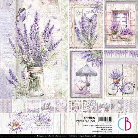 CB BLOK PAPIERÓW SCRAP.30x30cm /12szt MORNING IN PROVENCE