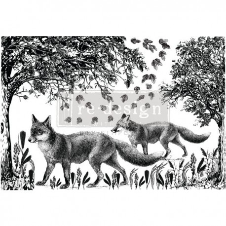 PRIMA DECOR TRANSFERS 24x35" FOX MEADOWS