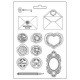 STAMPERIA FOREMKA TEKSTURA A5 SHABBY ROSE LISTY I INNE