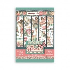 STAMPERIA PAPIER WASHI A5 8szt WONDERLAND