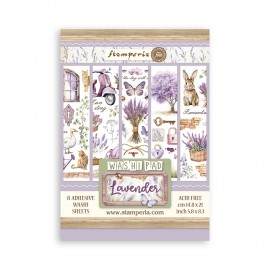 STAMPERIA PAPIER WASHI A5 8szt LAVENDER