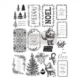 PRIMA STEMPEL AKRYLOWY 8,5x11" MERRY AND BRIGHT TAGS