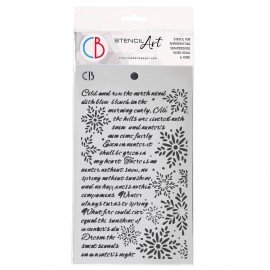 CB SZABLON 14,5x24cm WINTER POEM