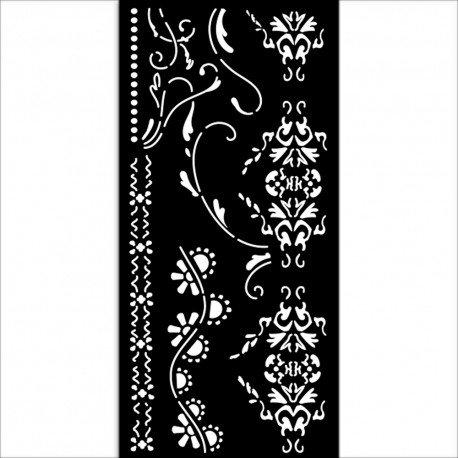 STAMPERIA SZABLON 3D 12x25 cm OLD LACE BORDIURY