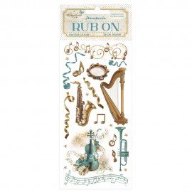STAMPERIA RUB-ON TRANSFER 10x MASQUERADE INSTRUMENTY