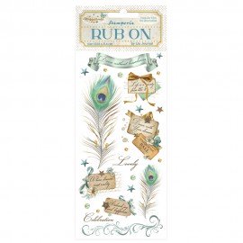 STAMPERIA RUB-ON TRANSFER 10x MASQUERADE PIÓRKA