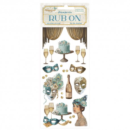STAMPERIA RUB-ON TRANSFER 10x MASQUERADE MASKI