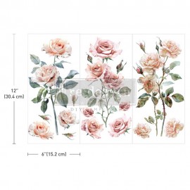 PRIMA DECOR TRANSFERS SMALL 3czx15x32,5cm BLUSH SYMPHONY