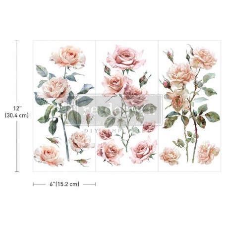 PRIMA DECOR TRANSFERS SMALL 3czx15x32,5cm BLUSH SYMPHONY