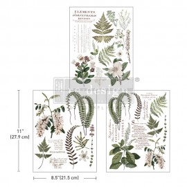 PRIMA DECOR TRANSFERS 3 CZĘŚCI MIDDY GREENERY GRACE