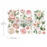 PRIMA DECOR TRANSFERS SMALL 3czx15x32,5cm BLUSHING BLOOMS