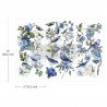 PRIMA DECOR TRANSFERS SMALL 3czx15x32,5cm GARDEN WHISPERS