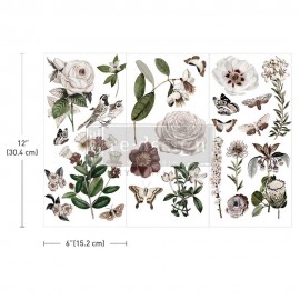 PRIMA DECOR TRANSFERS SMALL 3czx15x32,5cm SECRET GARDEN