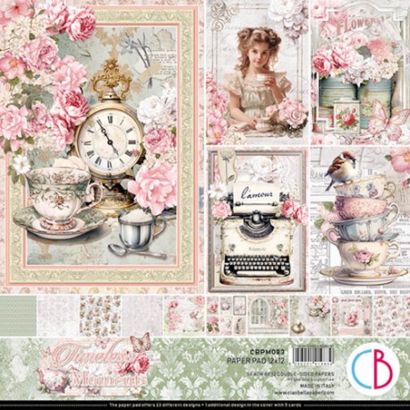 CB BLOK PAPIERÓW SCRAP.30x30cm /12szt Timeless Moments