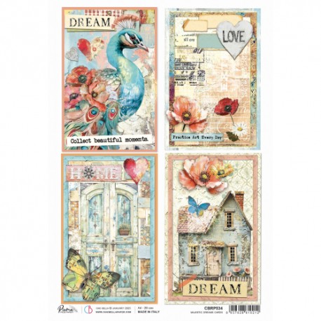 CB PAPIER RYŻOWY A4 Majestic D Majestic Dreams cards